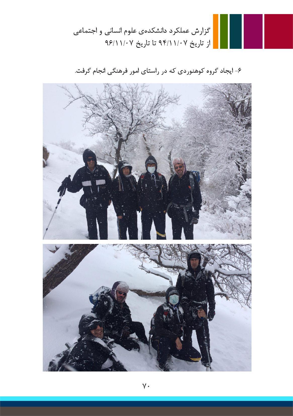 اقدامات در دانشکده علوم انسانی