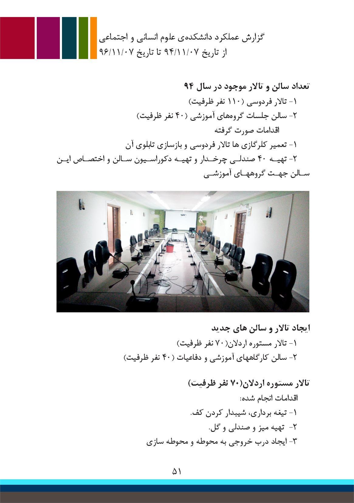 اقدامات در دانشکده علوم انسانی