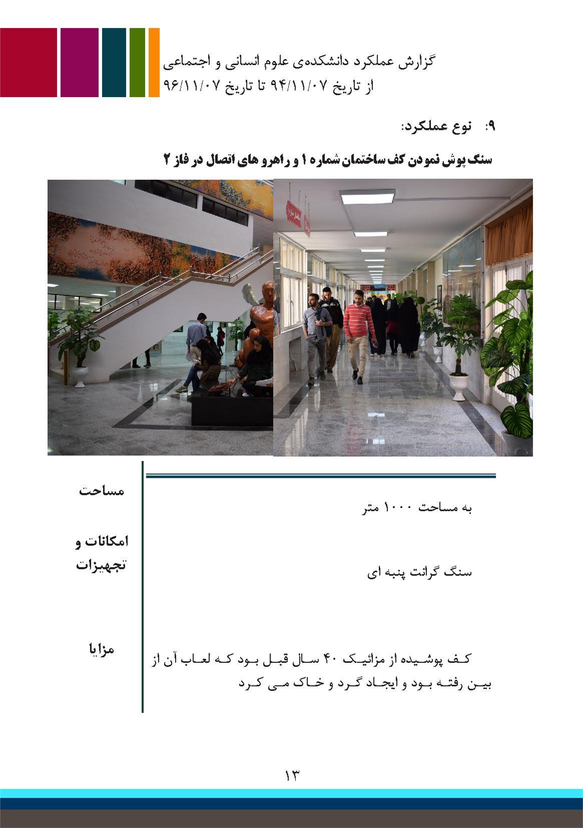 اقدامات در دانشکده علوم انسانی