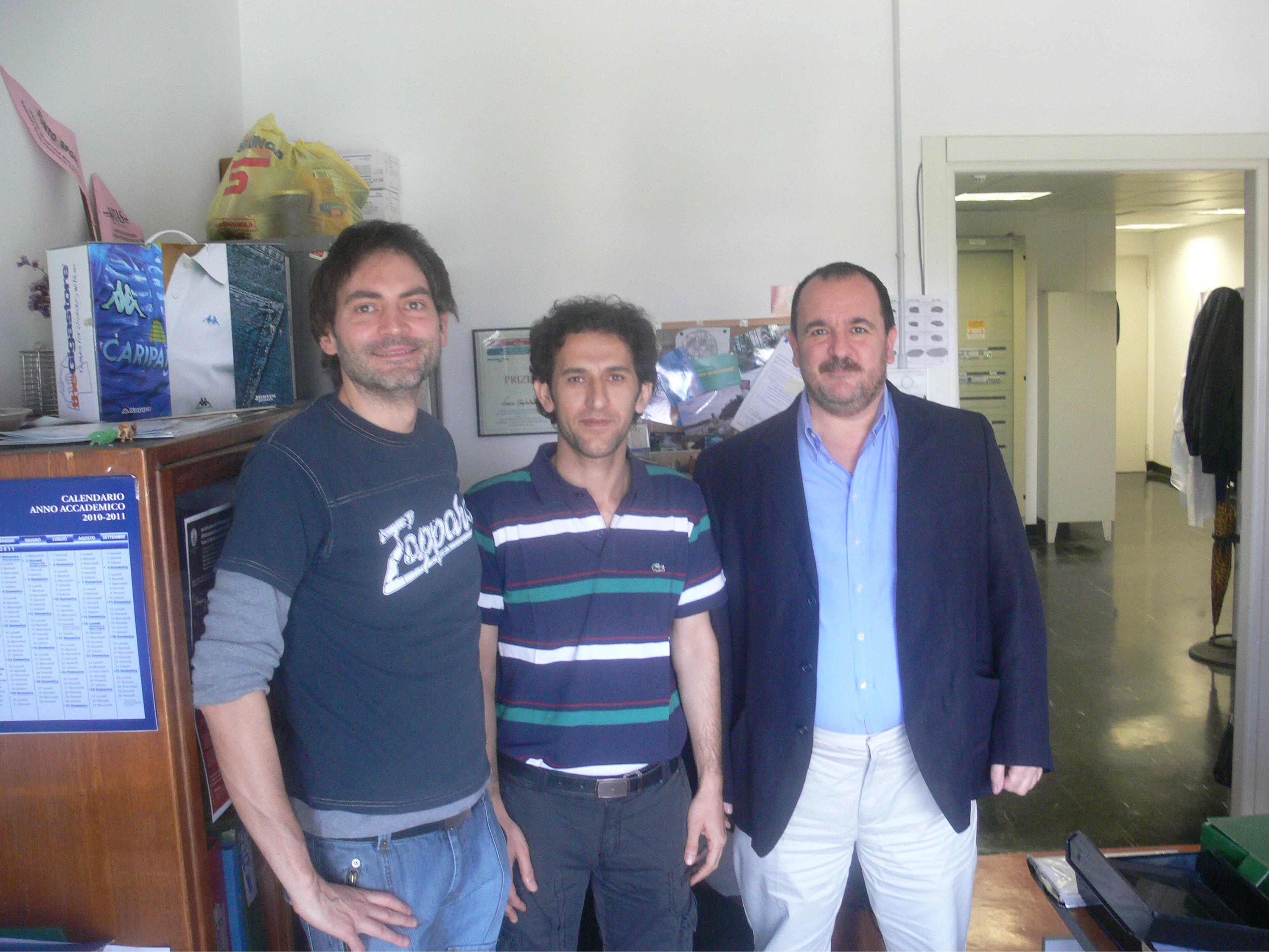 دکتر آشنگرف، پروفسور مولیناری و دکتر رزی، دانشگاه میلان 2010